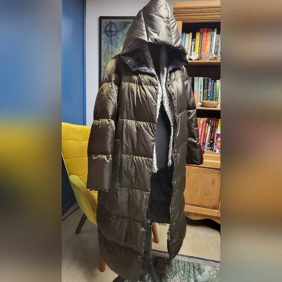 Nap Green Lightweight Quilted Shell Down Coat Size L - Picture 2 of 15